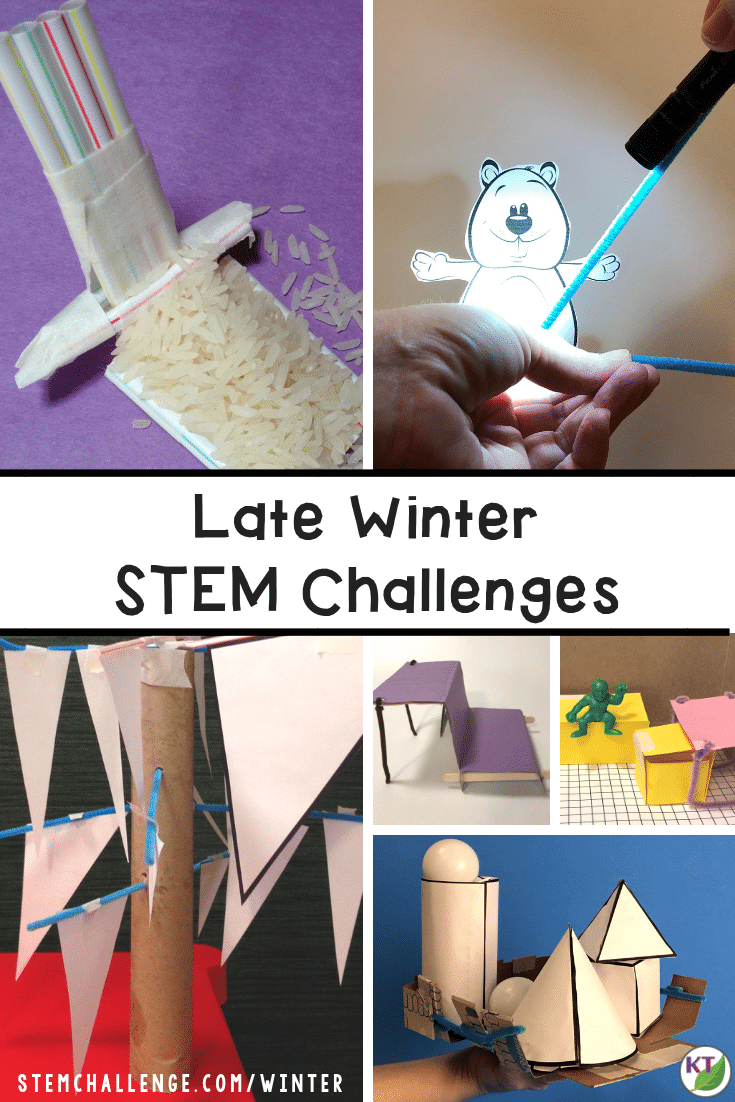 Winter STEM Challenge activities are the perfect way to keep your kids engaged all winter long and include three Winter STEM Challenges, one Black History Month STEM Challenge, and one Groundhog Day STEAM Challenge! These challenges are full of rigor, engagement, and fun and include modifications for grades 2-8. Click through to the Winter STEM Challenge hub for more details, blog posts, video walk-throughs, resources and more!