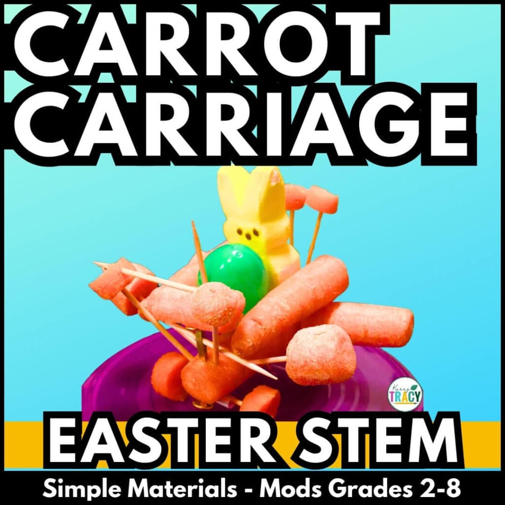 EASTER STEM CARROT Carriage - Easter Bunny STEM activity