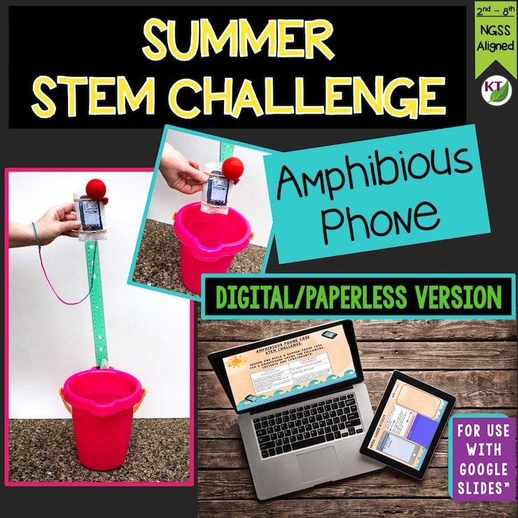 Amphibious Phone Summer STEM Challenge Paperless STEM Challenges