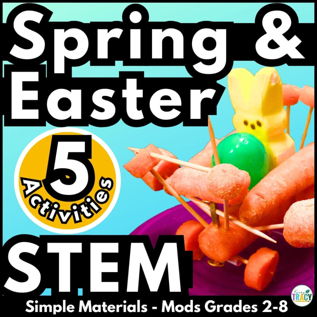 5 Spring & Easter STEM Activities - Carrot Carriage design pictured