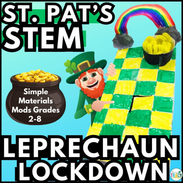 St Patrick's Day Leprechaun Trap STEM Design pictured