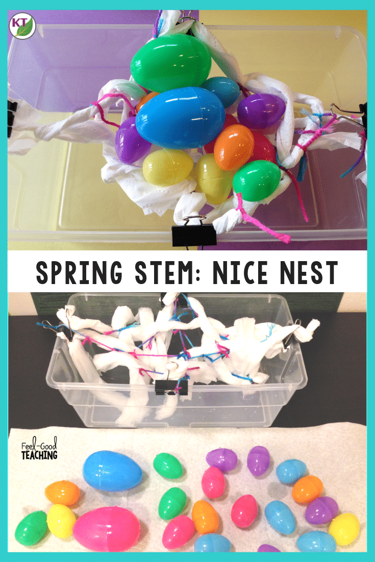 The Nice Nest Spring STEM Challenge provides so many connections, not just to STEM, but to ELA, art, and even character education. Click through to the blog post to get video walk-throughs, book lists, and more!