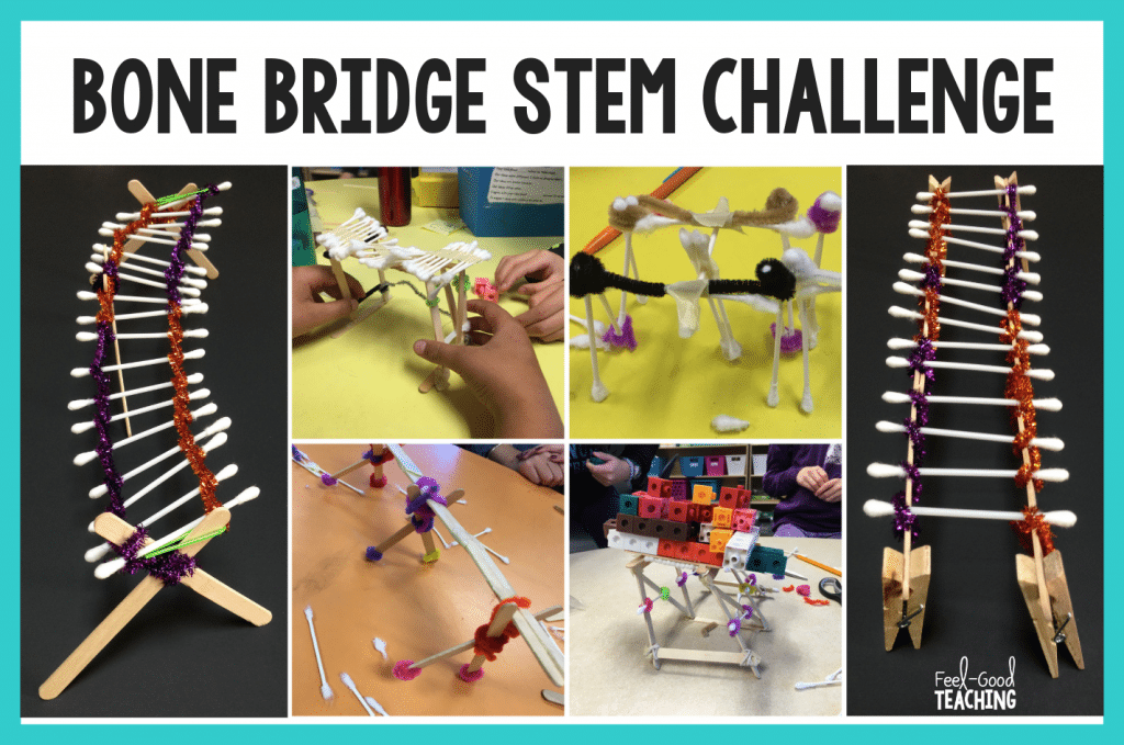 Halloween STEM Challenge Bone Bridge STEM Challenges