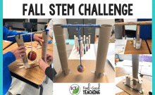 Apple STEM activities are perfect for back-to-school and all fall long! Apple Annihilator helps students develop teamwork, growth mindset and think critically. If you need an apple week activity or a fabulous way to introduce forces and motion, or kinetic & potential energy, this STEM Challenge has you covered! Click through to learn more.
