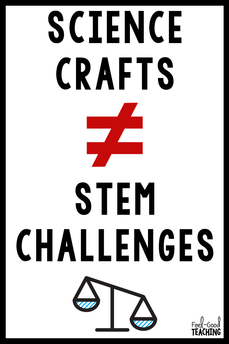 There's a lot of confusion out there about what makes a STEM Challenge a challenge and NOT a craft. Check out this blog post to find out what questions teachers need to be asking about their hands-on science activities.